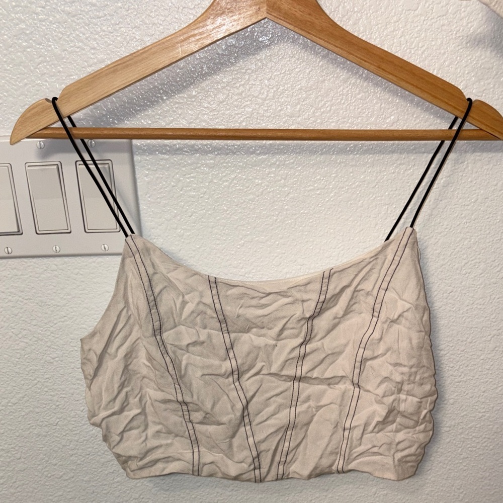 La Hearts Cream Camisole Top